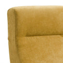 Poltrona Alzapersona Elettrica 2 Motori 74x85x160 cm in Tessuto Giallo