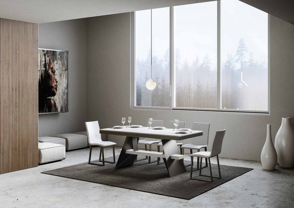 Tavolo Allungabile 160-264x90x77 cm Baita Evolution Bianco Frassino online
