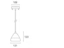 Lampada a Sospensione da Esterno a LED 20W 3000K Sovil Verde Salvia