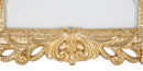 Cornice Rich 21,7x2x27 cm in Poliresina e Vetro Oro