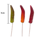 Set 48 Peperoncini Artificiali 12 Pezzi Altezza 9 cm 