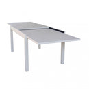 Tavolo Allungabile Hawaii 135/270x90x75 h cm in Alluminio Tortora