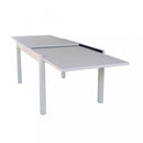 Tavolo Allungabile Hawaii 135/270x90x75 h cm in Alluminio Tortora