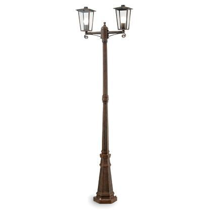acquista Palo Alto Lampe Deux Lumières pour Jardin Couleur Rouille pour Extérieur Ligne Notorius Livos
