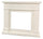 Cadre de sol pour insert de cheminée électrique 95x102x21,5 cm en MDF Sined Lipari Blanc