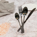 Servizio Set di Posate 24 Pezzi in Acciaio Inox VdE Tivoli 1996 Drop Nero