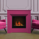Camino a Bioetanolo da Pavimento 96x35xH96 cm Bellini Fucsia