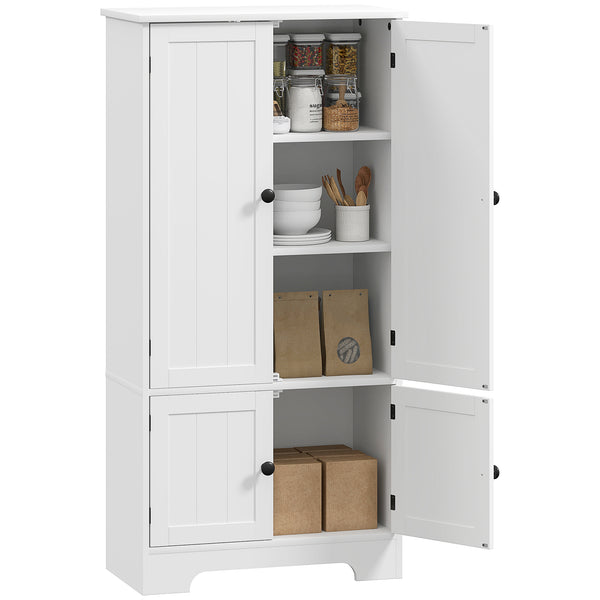 prezzo Credenza Cucina 58,2x30x123 cm con 2 Armadietti in MDF Bianco