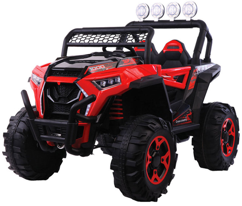 Macchina Elettrica per Bambini 12V Fuoristrada 4x4 Kidfun Cross Country Rossa