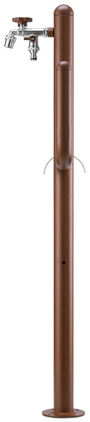 Fontana a Colonna Rubinetto Doppio in Ottone e Porta Tubo Arizona Belfer 42/ARZ Ruggine