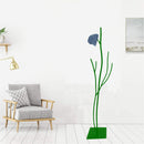 Appendiabiti da Terra 33x33x178 cm in Ferro Battuto Vasconi Castagno Verde