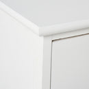 Set 2 Comodini 1 Cassetto 1 Antina in Legno  bianco