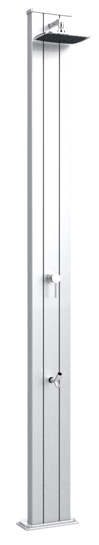 online Doccia Solare da Esterno Giardino 30L Miscelatore e Lavapiedi Arkema Spring S Inox Paint