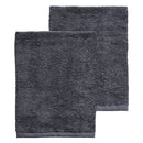 Set Spugna Asciugamani Ospite + Salvietta Grigio Scuro