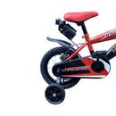 Bicicletta per Bambini 16" con borraccia e telaio in acciaio Rosso