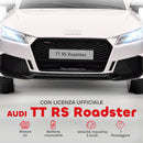 Macchina Elettrica per Bambini 12V con Licenza Audi TT Bianco