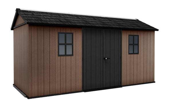 Casetta Box da Giardino 476x230x246 cm Newton Plus 7515/1575 Doppia Opzione Montaggio in Resina Evotech+ Marrone prezzo