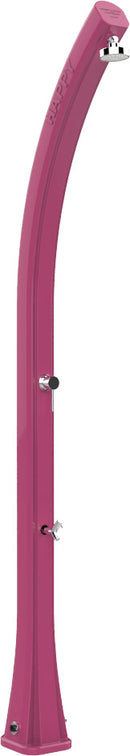 Doccia Solare da Esterno Giardino 23L Miscelatore e Lavapiedi Arkema Happy Fuxia