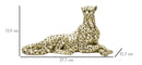 Statua Leopardo Points Sdraiato 27,3x10,3x13,9 cm in Poliresina