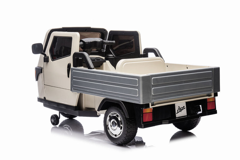 Macchina Elettrica per Bambini Licenza Piaggio Apecar 12V Bianco