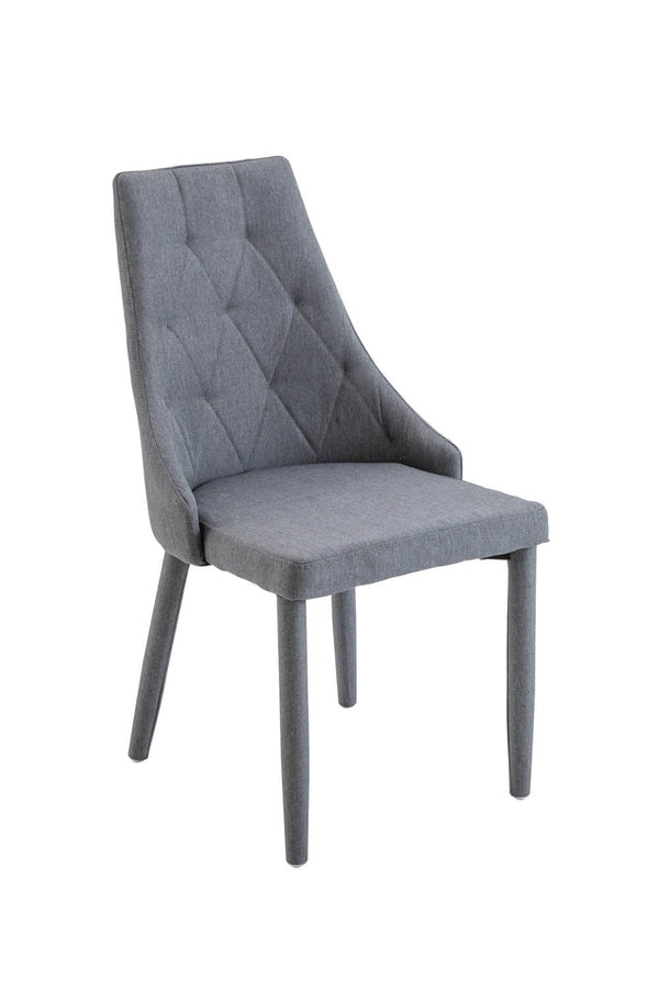 Chaise en tissu 46x52x90,5cm TFT Gris sconto