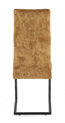 Set 4 Sedie 43,5x62x102h cm Thelma Velluto Giallo 