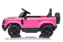 Macchina Elettrica per Bambini Licenza Land Rover Defender Small 12V con Telecomando Rosa