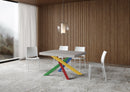 Tavolo Allungabile 140/400x90 cm Volantis Cashmere Gambe Multicolore 4/B      