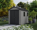 Casetta Box da Giardino 230x287x246 cm Newton Plus 759/975 Doppia Opzione Montaggio in Resina Evotech+  Grigio  cm