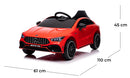 Macchina Elettrica per Bambini 12V con Licenza Mercedes CLA45 AMG Rossa 