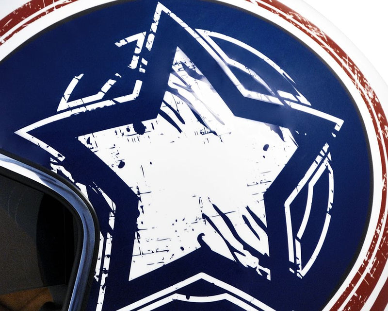 Casco Jet per Scooter Occhiale Interno CGM America 133S Bianco