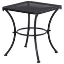 Tavolino da Giardino 45x45x50 cm in Acciaio Nero