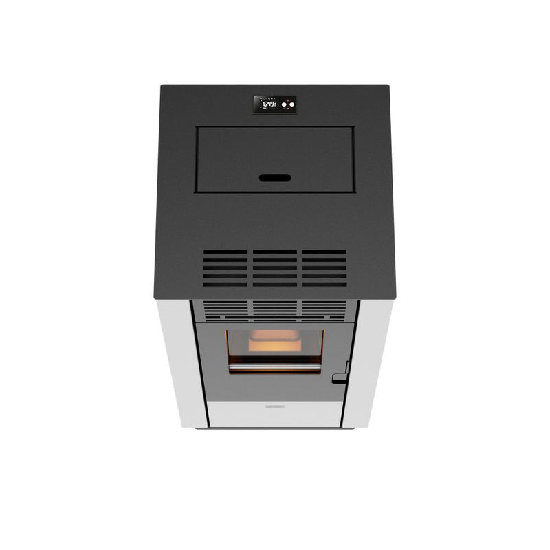 Stufa a Pellet ad Aria Ventilata 8,87kW Stella 90 Bianca