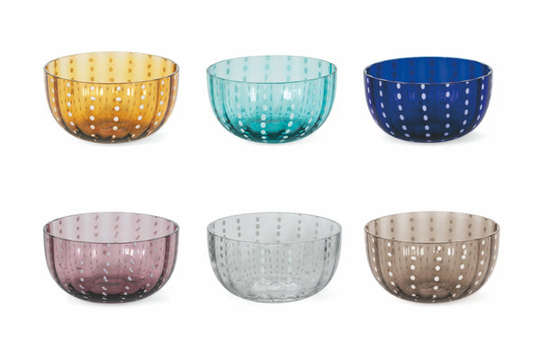 acquista Coffret de 6 Coupes en Pâte de Verre Ø11 cm VdE Tivoli 1996 Shiraz