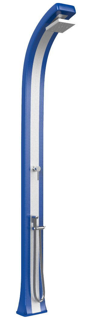 Mitigeur de douche de jardin et douchette Arkema Spring Plus Bande Inox Bleu acquista