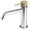 Mitigeur Lavabo Monocommande sans vidage en Acier Inoxydable Satiné Poignée Olivier