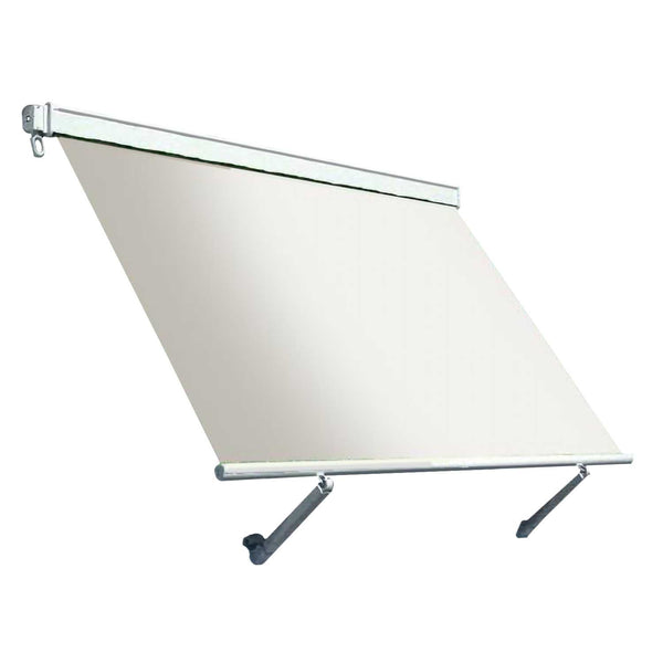 Tenda da Sole Avvolgibile Manuale 150x250 cm in Alluminio e Poliestere Beverly Beige-1