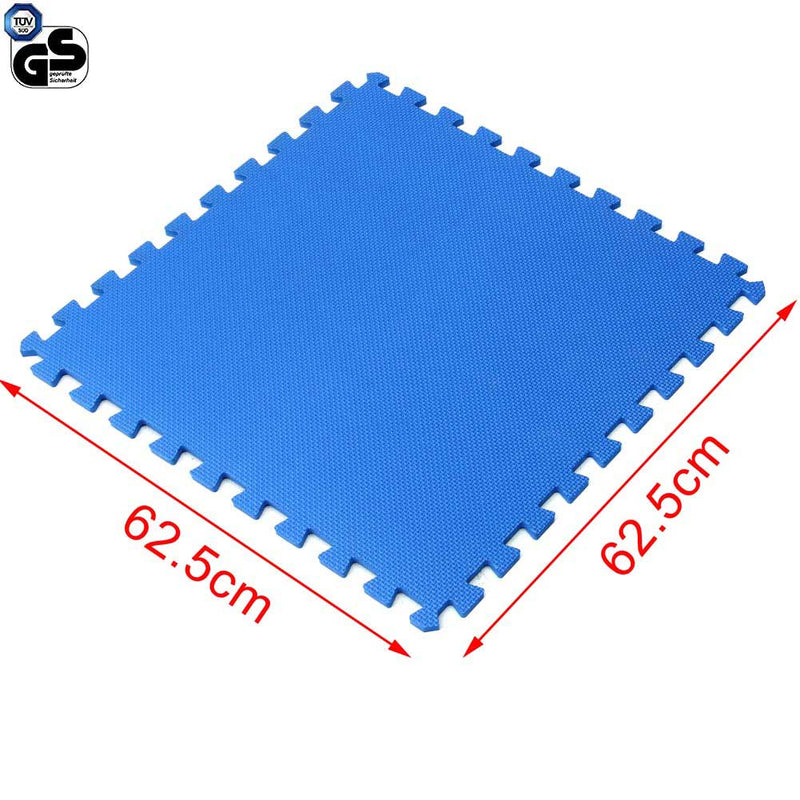 Tappeto Puzzle Maxi per Bambino 4pz 60x60 cm Colorati in Gomma EVA