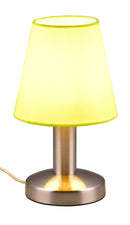 Lampada da Tavolo da Interno Attacco E14 in Metallo Nichel Satinato 