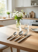 Servizio Set di Posate 24 Pezzi in Acciaio Eme Fast Sabbia 7528