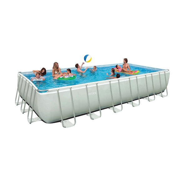 online Piscine Hors Sol Rectangulaire H132x732x366cm avec Pompe Échelle et Couvertures Intex Ultra Frame
