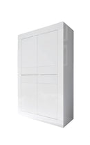 Mobile Alto da Salotto 4 Porte 102x43x162cm TFT  Basic Bianco Lucido