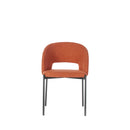Set 2 Sedie 52x55,5xH78,5 cm in Tessuto Greta Arancio