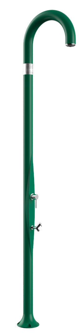 online Doccia da Esterno Giardino Miscelatore e Lavapiedi Arkema Funny Yin Verde Scuro