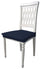 Lot de 2 Housses de Chaise Stretch en Polyester Fashion Bleu Foncé