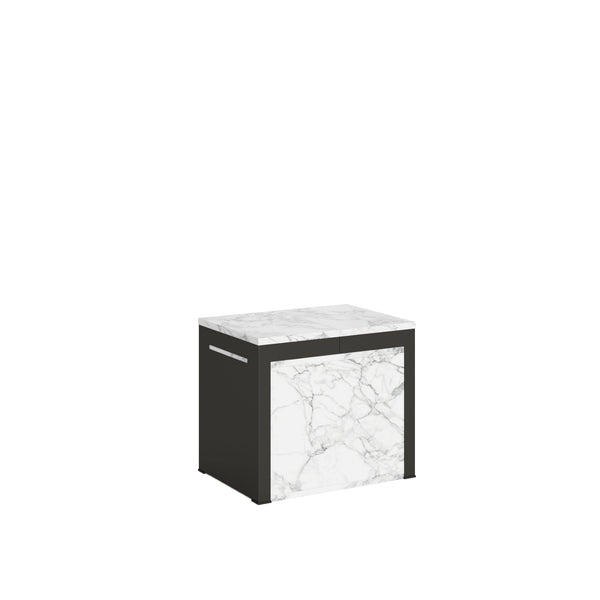 Banc de promenade extensible 55-305 cm pour console en marbre avec structure anthracite prezzo