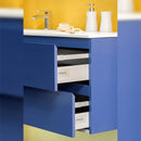 Kit Cassetto per Cucina Vantage-Q H204 mm P 450 mm con Astine Chiusura Soft Acciaio Bianco Emuca