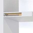 Supporto a Scomparsa Phantom per Mensola in Legno Imballo 1 Set Zincato Bianco Acciaio Emuca