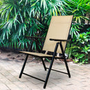 Sedia da Giardino in Tessuto Textilene Ecrù