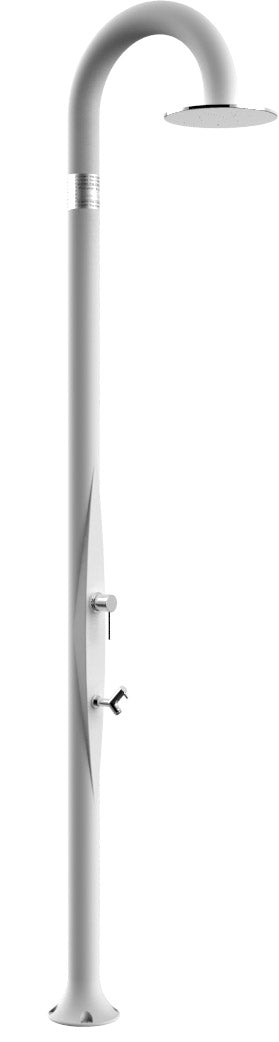 Mitigeur de douche de jardin pomme de douche et lave-pieds Arkema Funny Yin Top Line Blanc Perle sconto